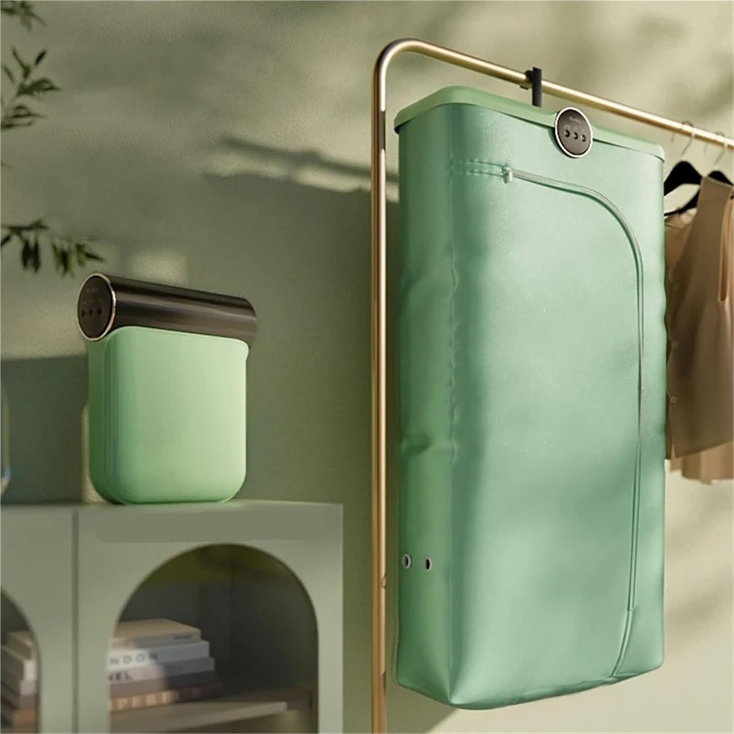 Portable Clothes Dryer, Folding Electric Clothes Dryer Smart Drying Rack Hang Dryer Machine,for Travel,Apartment