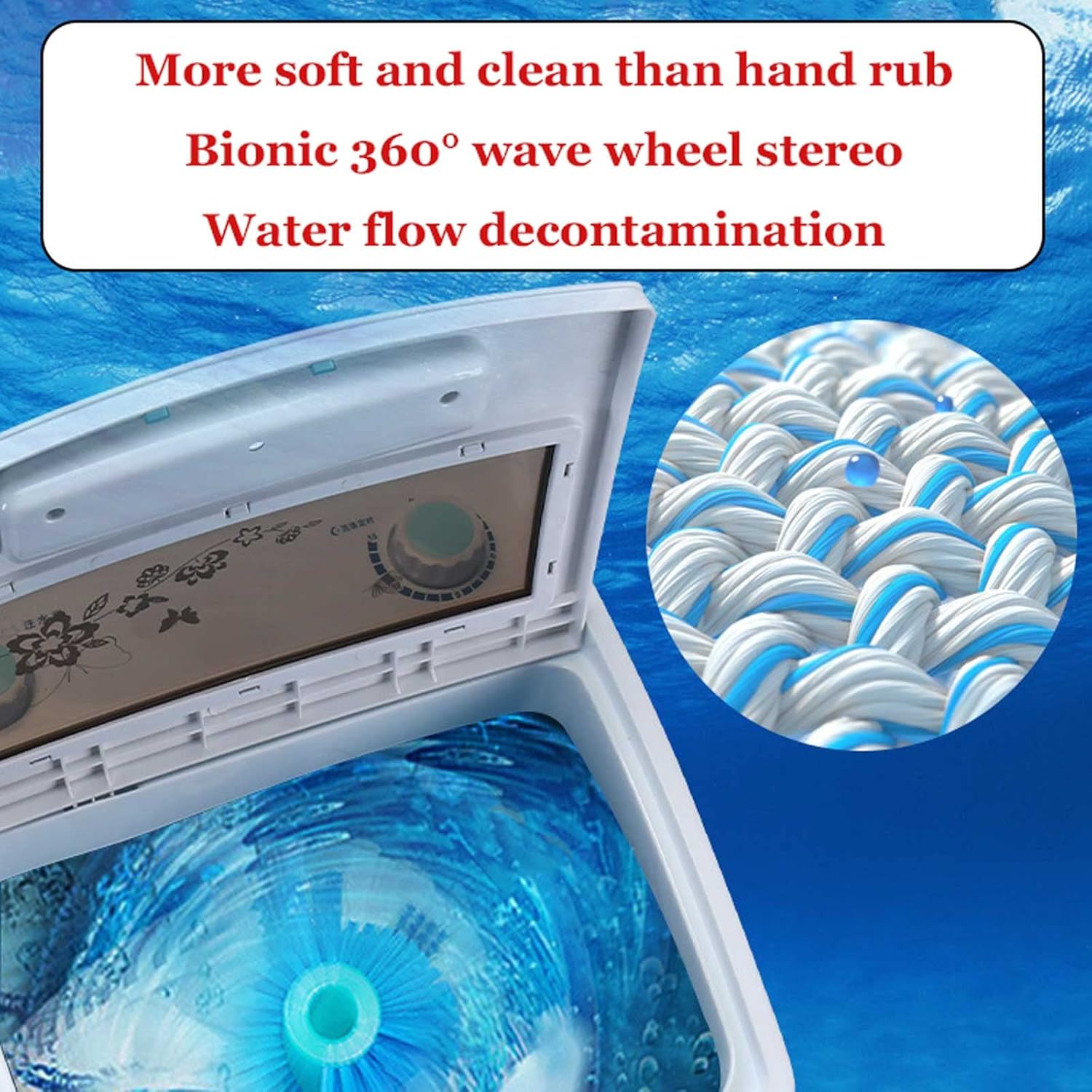 Portable Washing Machine semi-Automatic Household Small Dormitory Laundry Machine 7 Kg Large Capacity Silent and Energy Saving Suitable for Dormitory Apartment Rv (Violet)