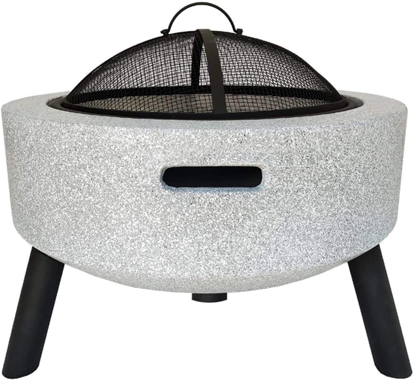 Fire Pits Outdoor Wood Burning Outdoor Fire Pits Fire Bowl, Magnesia Barbecue Grill, Used for Outdoor Garden Fire Pit Heating/Barbecuing, Garden Terrace with Cover BBQ Cooking for Outsi