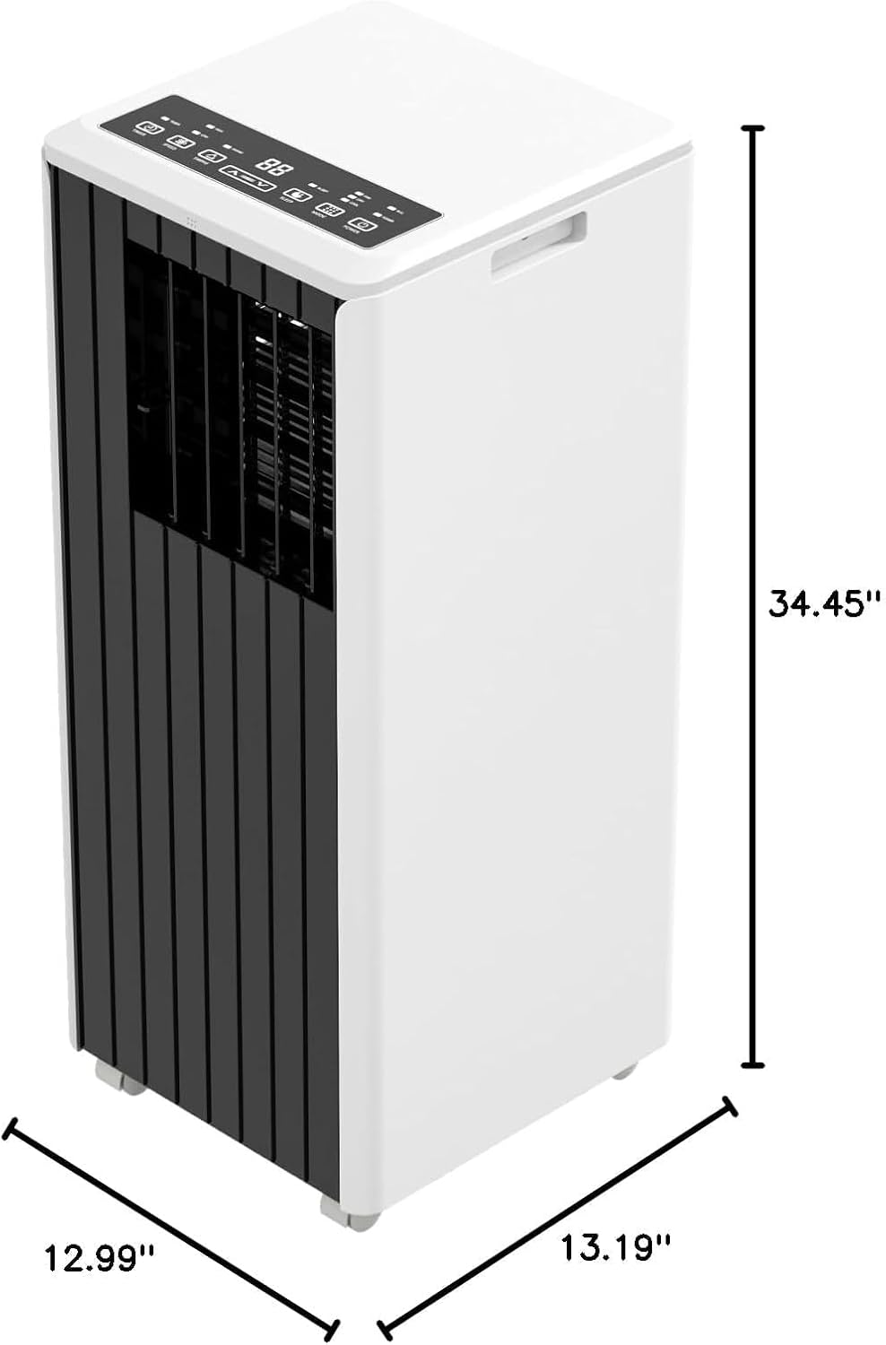 8,000 BTU Portable Air Conditioner, Cools up to 350 Sq. Ft., LED Touch Panel, with Remote Contro, Built-in Dehumidifier, Fan, 3 in 1 Compact Indoor Quite AC Unit for Home Office