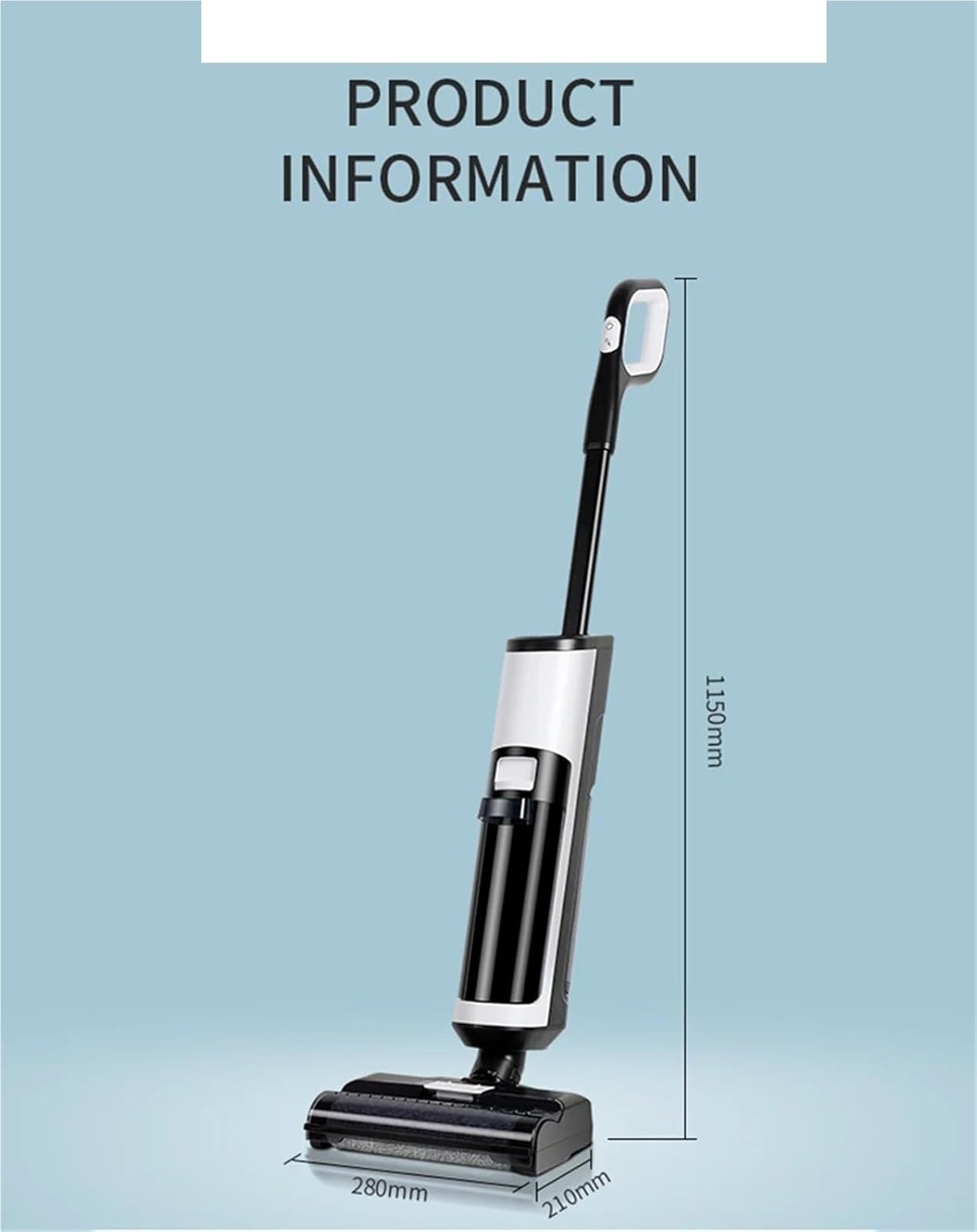 Cordless Vacuum Cleaner for Wet and Dry Cleaning RL8Pro, Smart Washing for Home Multi Surface Floor,14000Pa, Self-Drying