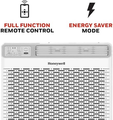 Honeywell 8,000 BTU Digital Window Air Conditioner, Remote, 4 Modes, Eco, 350 sq ft Coverage