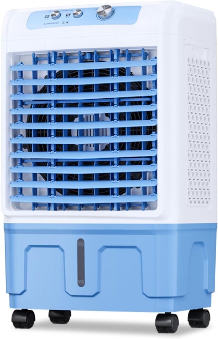 Windowless Portable Air Conditioner 3-IN-1 Evaporative Air Cooler with Copper Motor, Large Water Tank, Ice Packs & 120° Oscillation for Indoor & Outdoor Use(84cm)