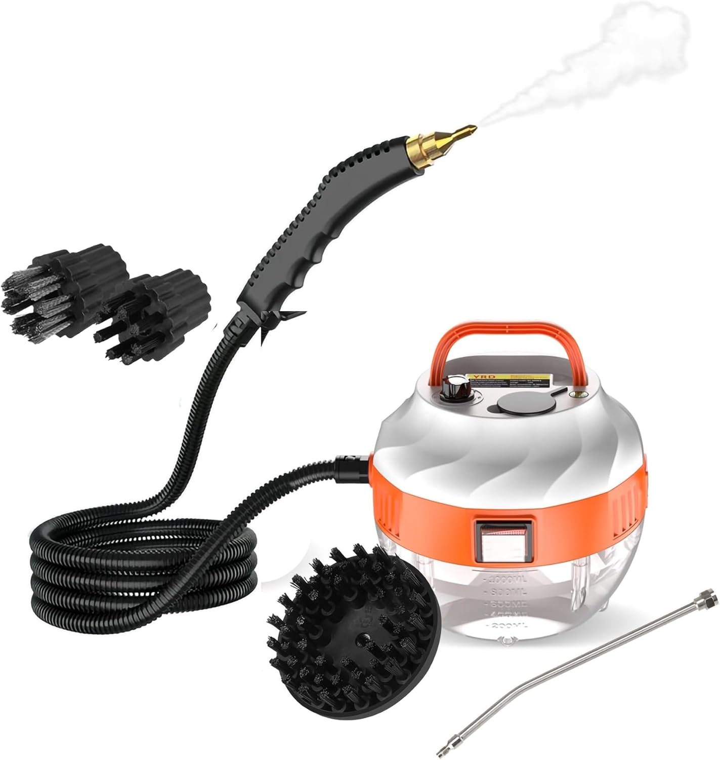 1600W High pressure steam cleaners, 1000ml Handheld Steam Cleaner Machine, Portable Multifunctional High-Temperature Steam Cleaner for Air Conditioner Washing Machine Microwave Oven (Color : White)