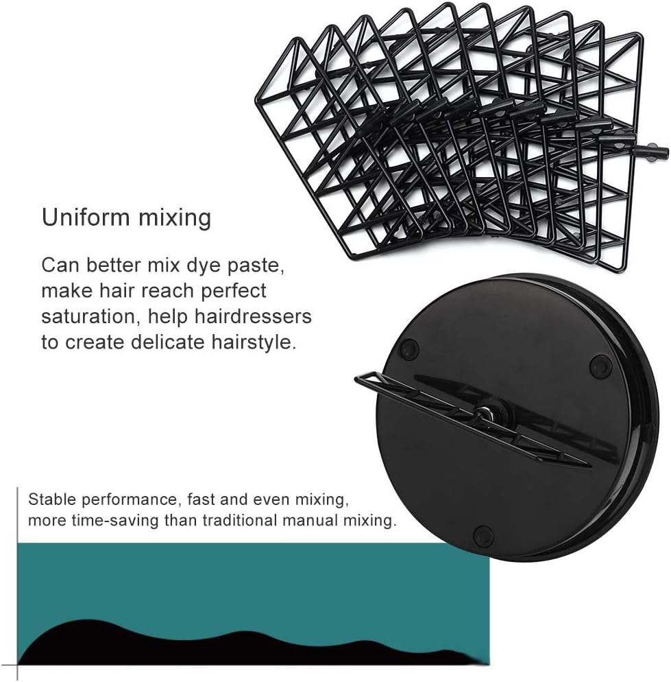 Electric Mixer, Electric Blender, with Scales Mixing Bowl, US Plug Automatic Dye Cream Blender for Hair Salon Home