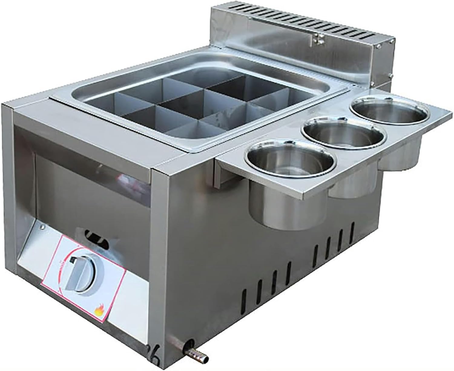 Commercial Gas Deep Fryer,Stainless Steel Outdoor Cooker,6L/12L Capacity,Ideal for Home Kitchen and Restaurants