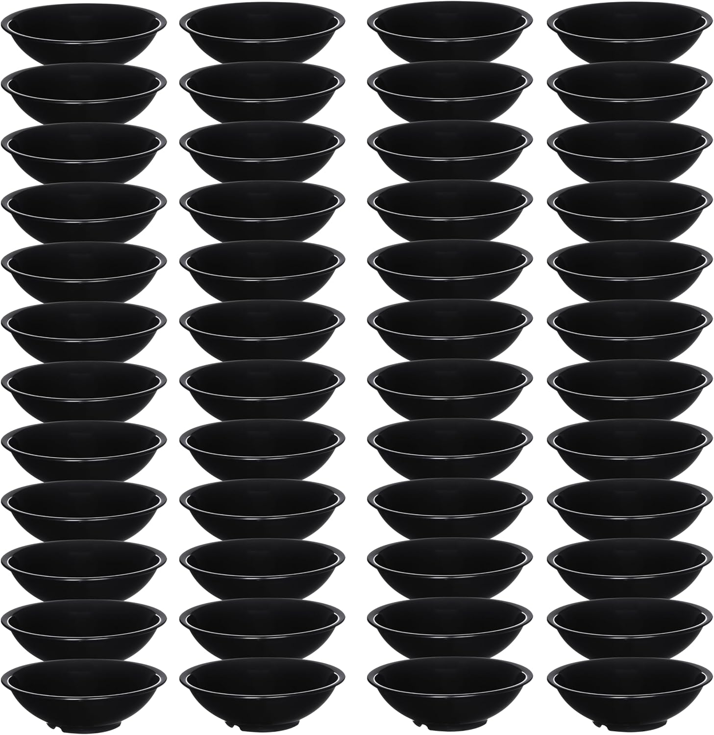 Carlisle FoodService Products 800B03 Melamine Salad Bowl, 27 oz., Black (Pack of 48)