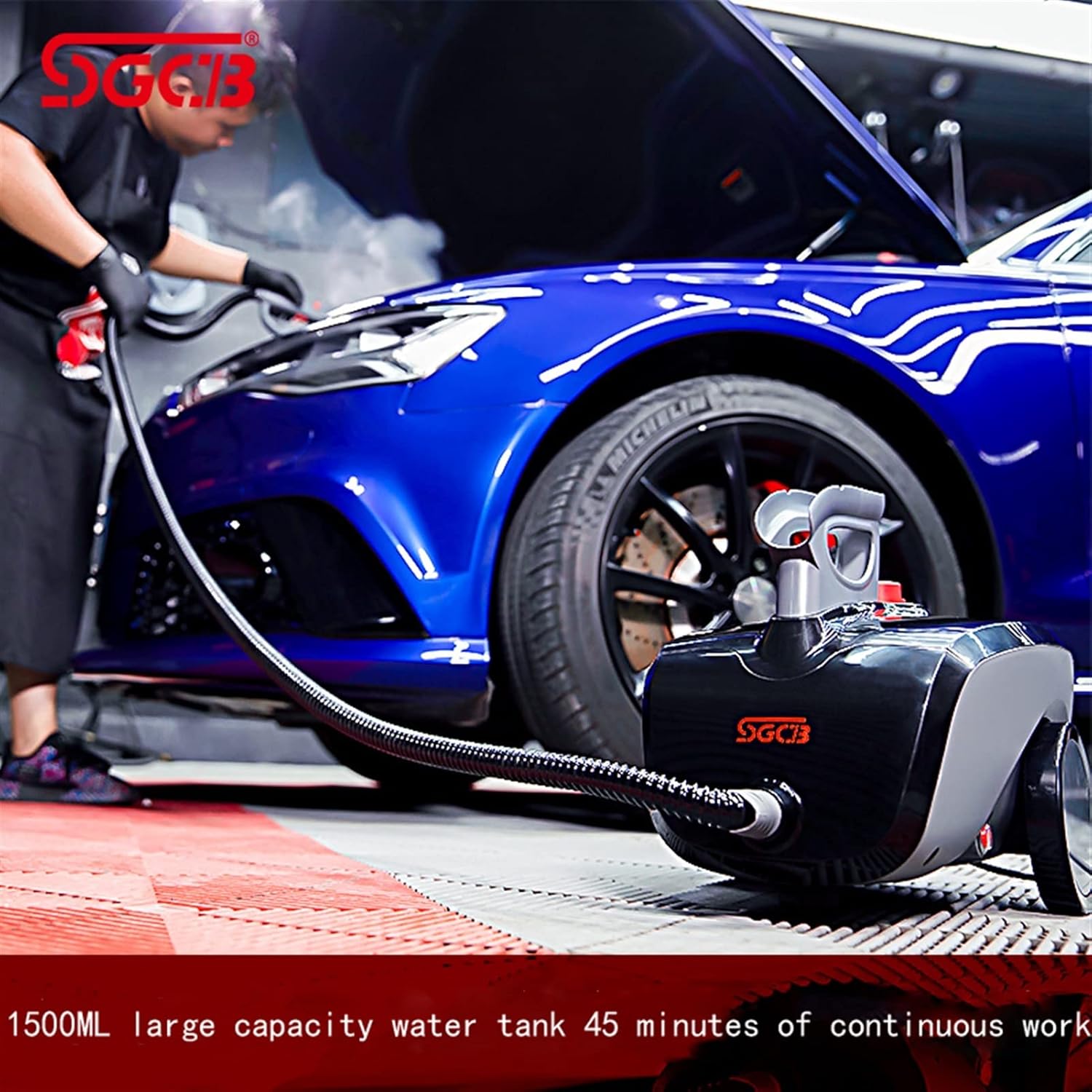 Steam Cleaning Steam Cleaner High-Pressure Steam Cleaner for Car Home1500W Air Conditioner Cleaning Machine Steam Cleaner High Pressure