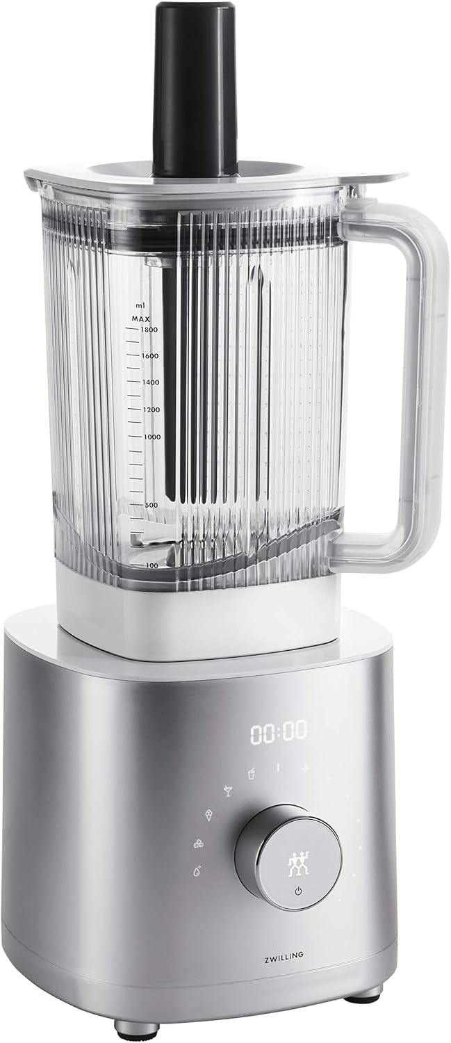 ZWILLING Enfinigy 64-oz. Countertop Power Blender, Smoothie Blender, Crush Ice, Frozen Desserts, Silver