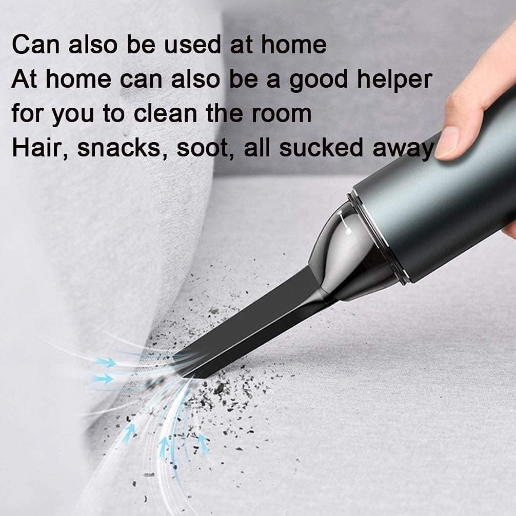 Handheld Vacuum Cordless, Mini Vacuum Cleaner, Rechargeable Hand Vacuum, Ultra-Lightweight with Strong Suction, Very Suitable for Home, Office and Car, Gray