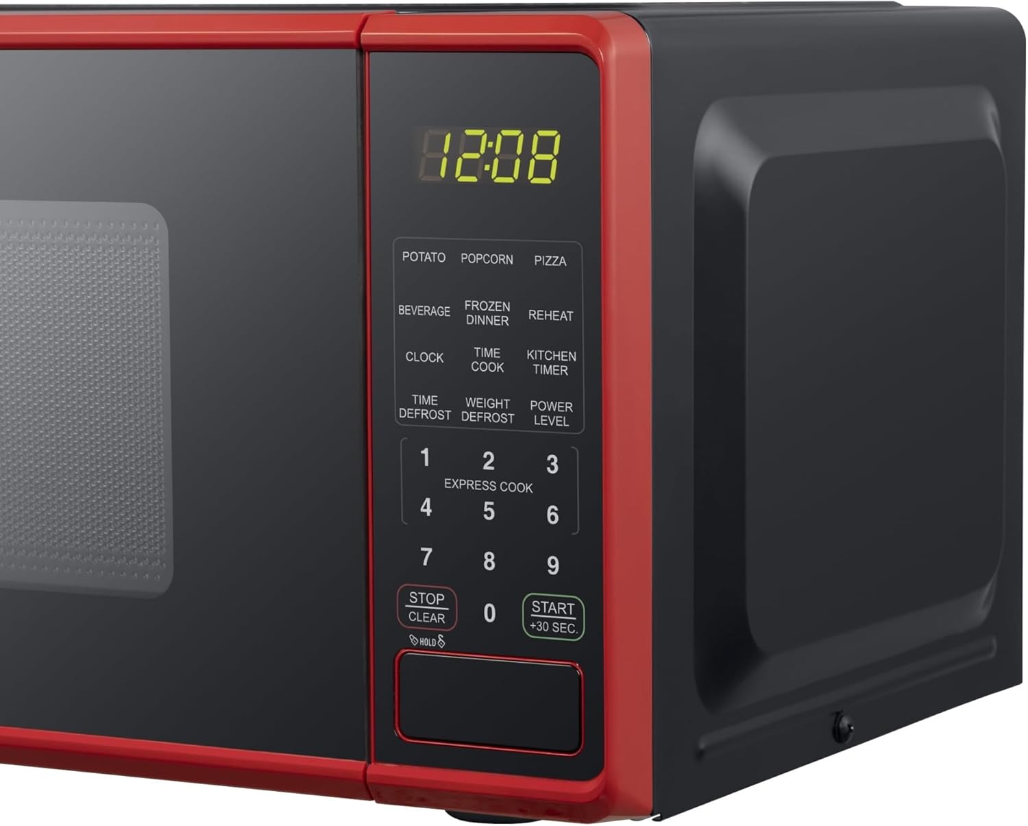 0.7 cu. ft. Countertop Microwave Oven, 700 Watts， New (Color : Red)