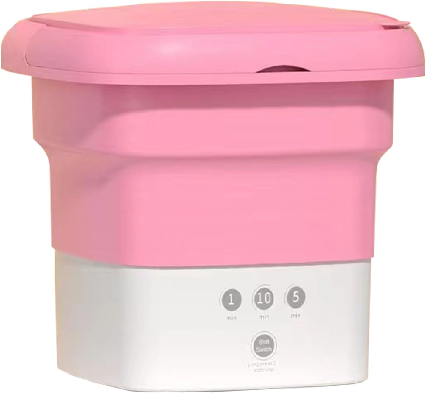 WHYATT Portable Washing Machine Mini Foldable 5.5L with Drain Basket for Baby Clothes, Underwear, Socks or Small Items