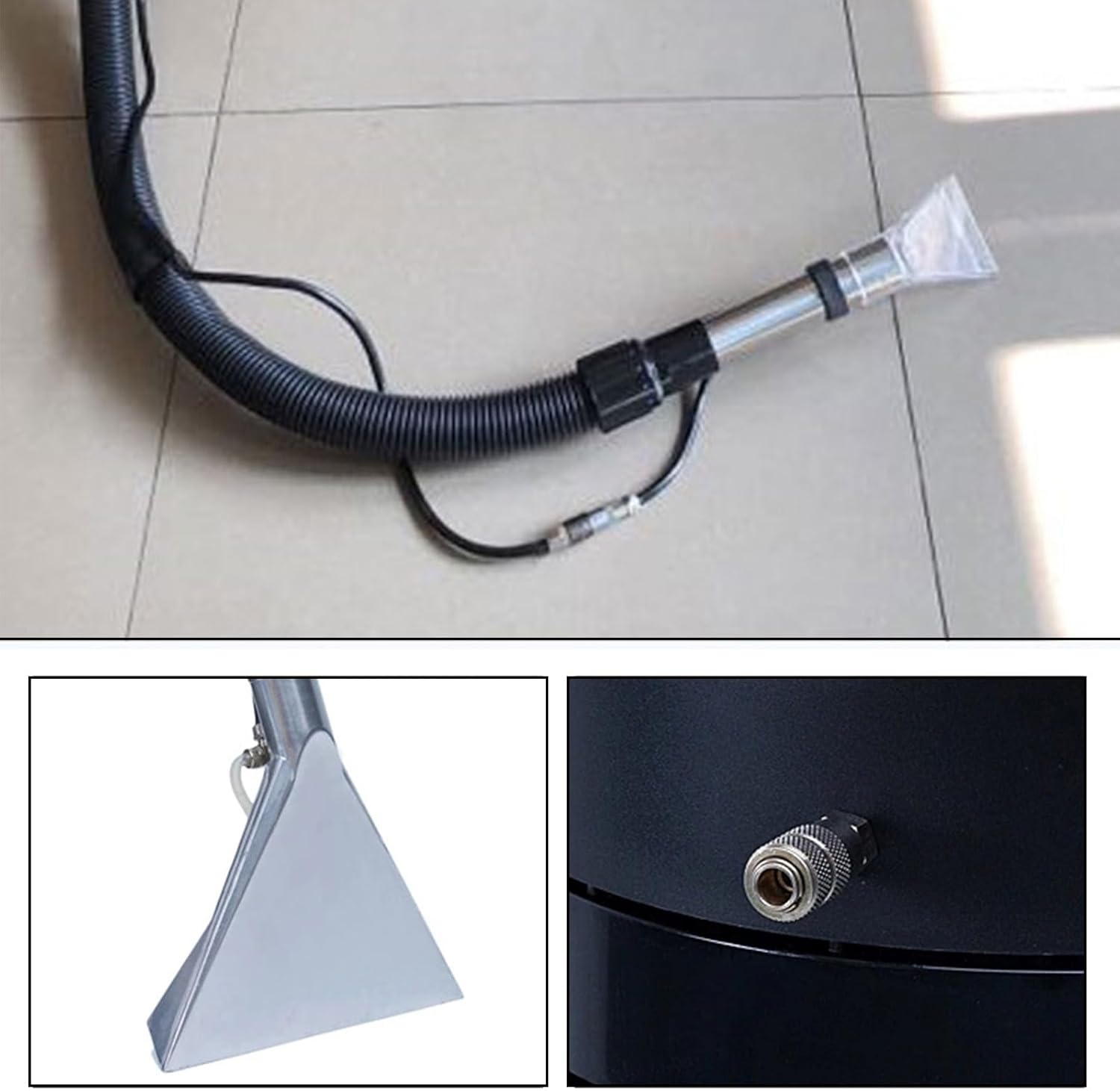 60l/15.85gal Commercial Carpet Cleaning Machine 3 in 1 Heavy Duty Carpet Cleaner Machine Upholstery Commercial Carpet Cleaner for Wet Dry Carpet Extractor for Carpet Sofa Curtain (60L)