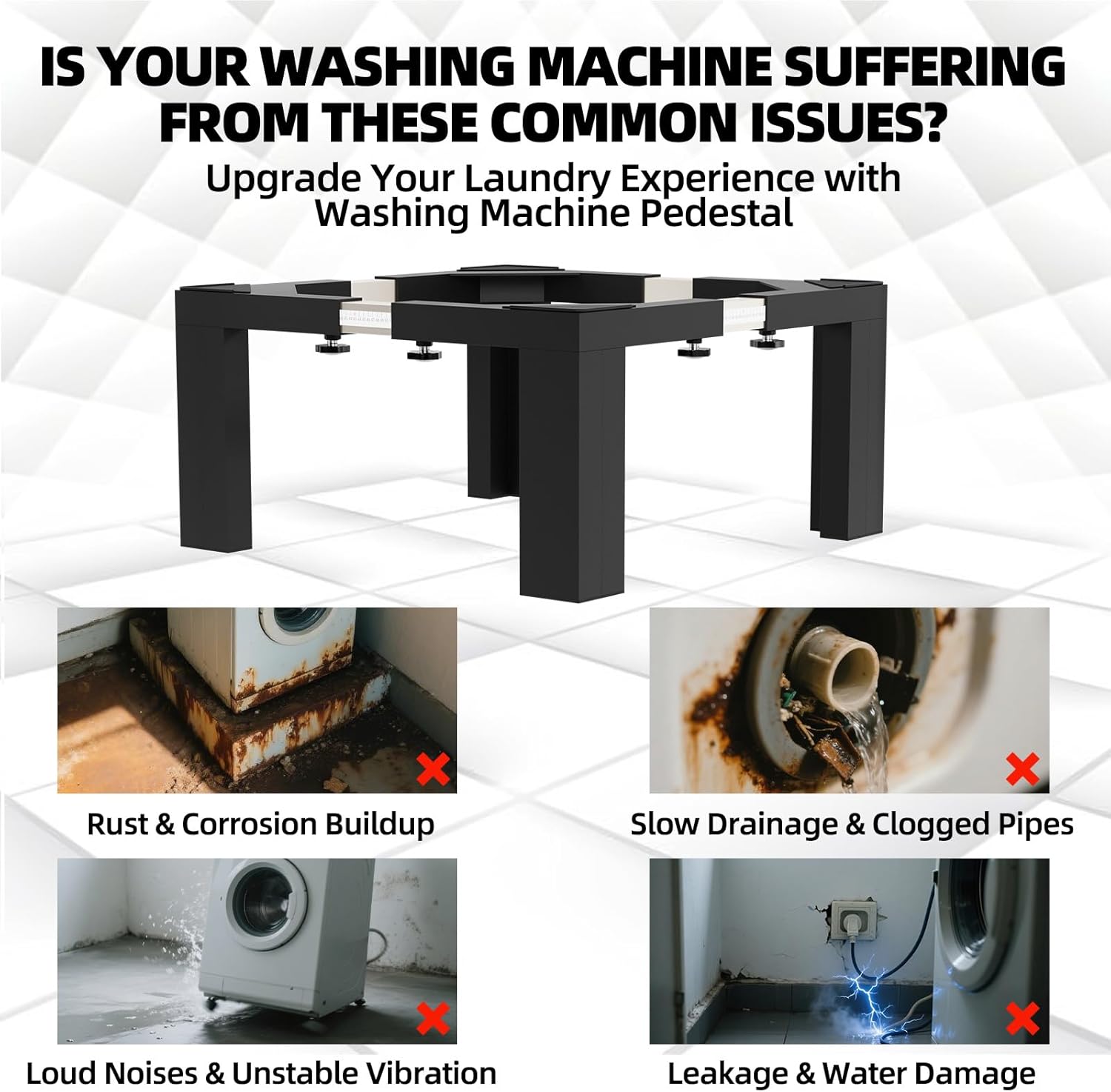 Dollate Heavy-Duty Laundry Pedestal, 12