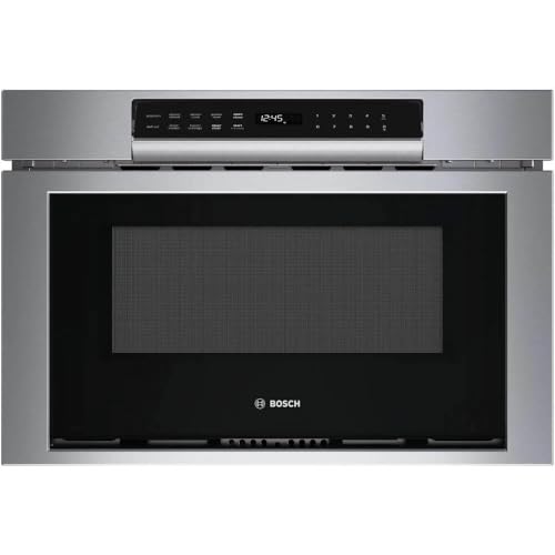 Bosch 800 Series 24 in. 1.2 cu. ft. Built-in Microwave Drawer in Stainless Steel HMD8454UC