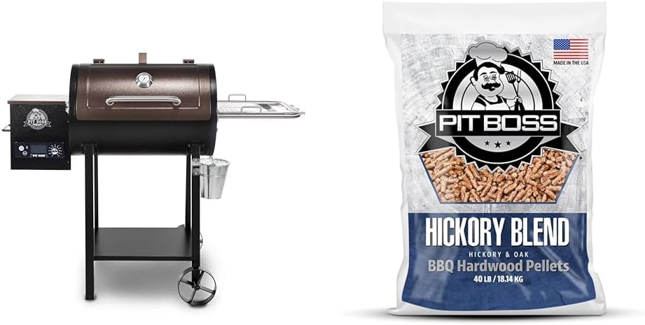 Pit Boss 440 Wood Pellet Grill Bundle with 40 lb Hickory Pellets