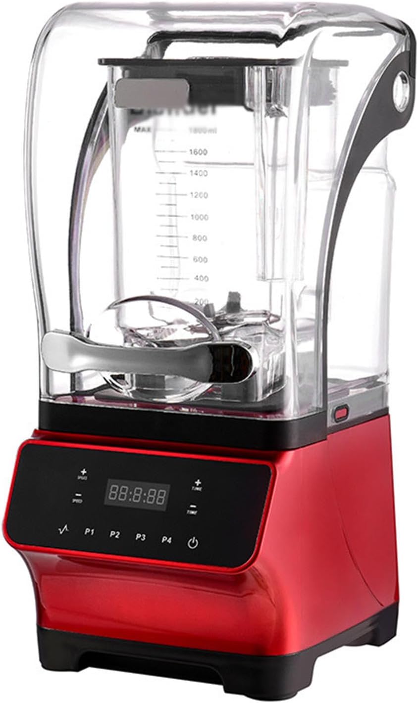 Multifunctional Smoothie Machine,Blender for Kitchen,Countertop Blender with Sound Shield, Commercial Blender for Party Activities, Family Gatherings,D