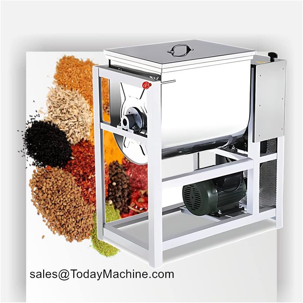 Food chemical Stainless steel blender powder horizontal ribbon mixer