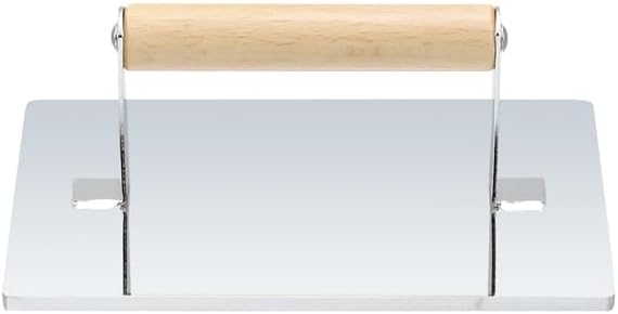 EBM 18-0 Meat Presser, Square Shape, Medium (7.1 x 5.3 inches (180 x 135 mm)