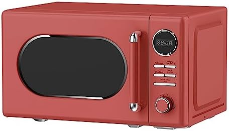 Magic Chef MC77CMR 0.7-Cu. Ft. 700-Watt Retro Countertop Microwave (Red)