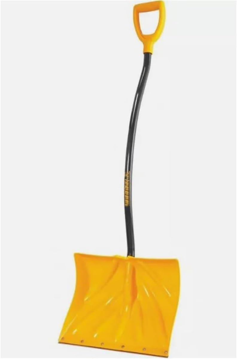 Mountain Snow Shovel 18in Ergonomic Large Grip Blade Shape Shoveling Pushing