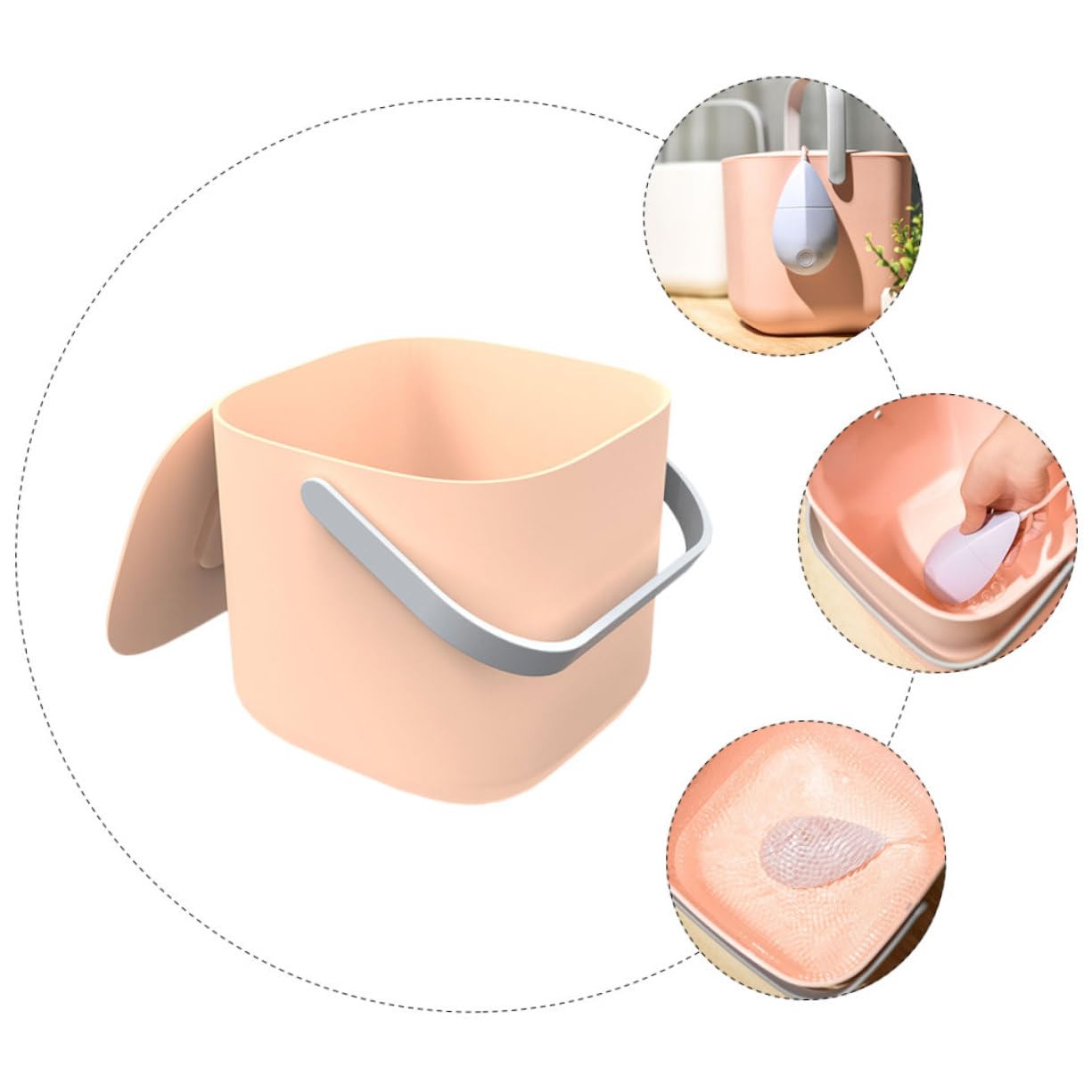 1pc Portable Mini Washing Machine Compact Tabletop Washer for Clothes Underwear and Items Suitable for Home Apartments and Travel