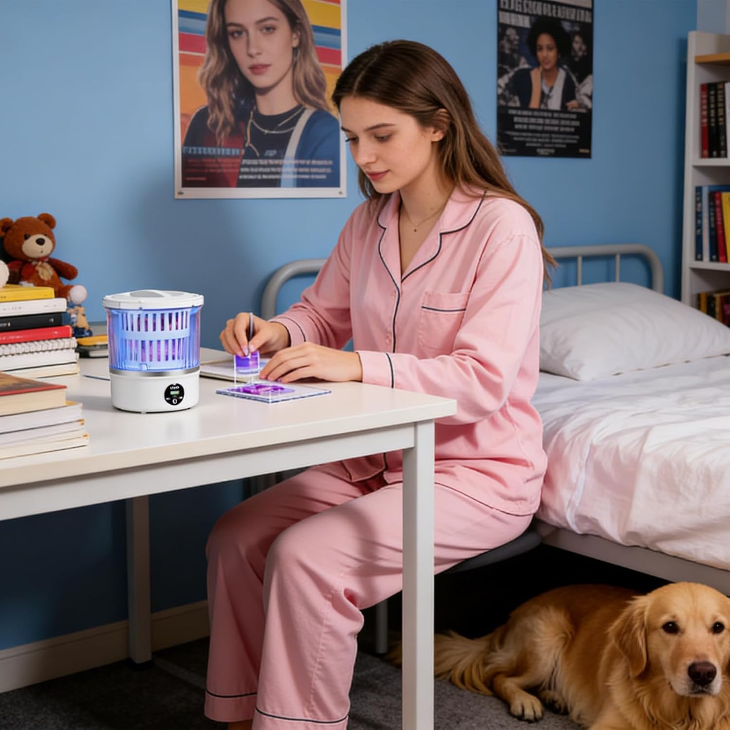 Portable Mini Washing Machine - 3L Travel Mini Washer And Dryer Combo, Laundry Machine Portable Washer And Dryer - For Home Apartment Dorm RV Travel Camping Small Clothes Underwear