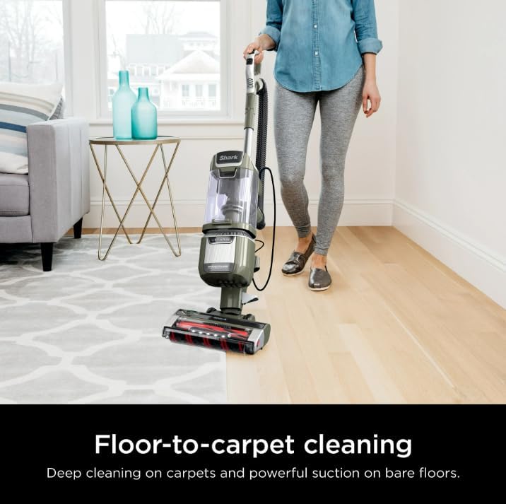 Shark Upright Pet Lift-Away Vacuum with Powerful Suction, DuoClean Anti-Wrap Brushroll, HEPA Filtration, Odor Control, Green