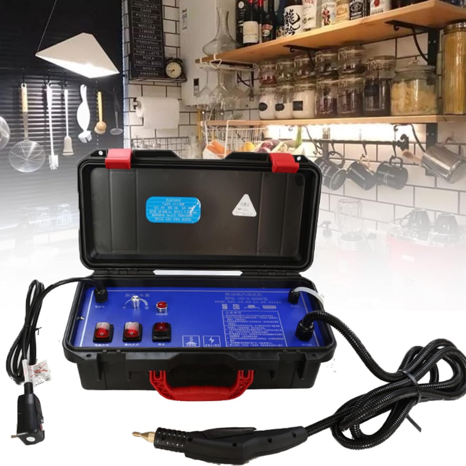 Portable High ​Temperature Multifunction Steam Cleaning Multi-Surface Tools Included to Remove Dirt, Grime, Grease,110v#1700w