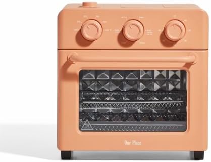 Our Place Wonder Oven | 6-in-1 Stainless Steel Air Fryer Toaster Oven Combo with Basket, Rack, Pan & Tray | Compact 13 QT Countertop Capacity - Toast, Roast, Bake, Reheat, Broil & Steam | Spice