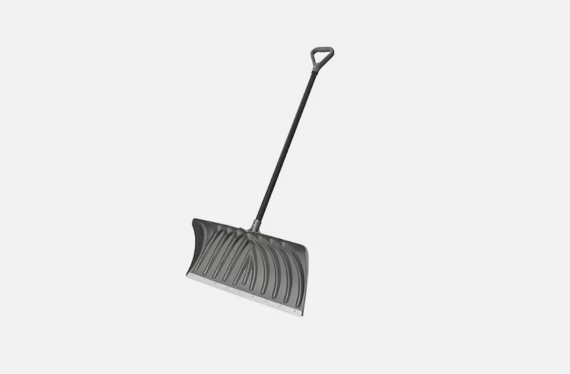 Snow Shovel, 27 in W X Steel Blade, 44 in L Steel Handle, Sp2750