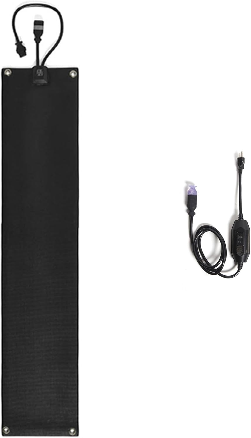 HeatTrak Heated Snow Melting Mat with Power Cord for Stairs - Heated Outdoor Mats - Electric Snow Melting Mats for Winter Snow and Ice Removal - No-Slip Stair Heating Mats (10