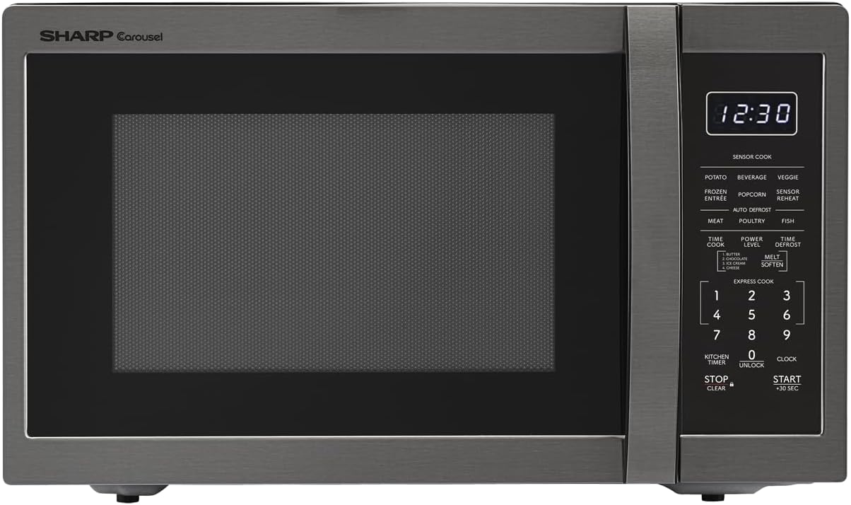 SHARP Countertop Microwave Oven with Removable 12.4