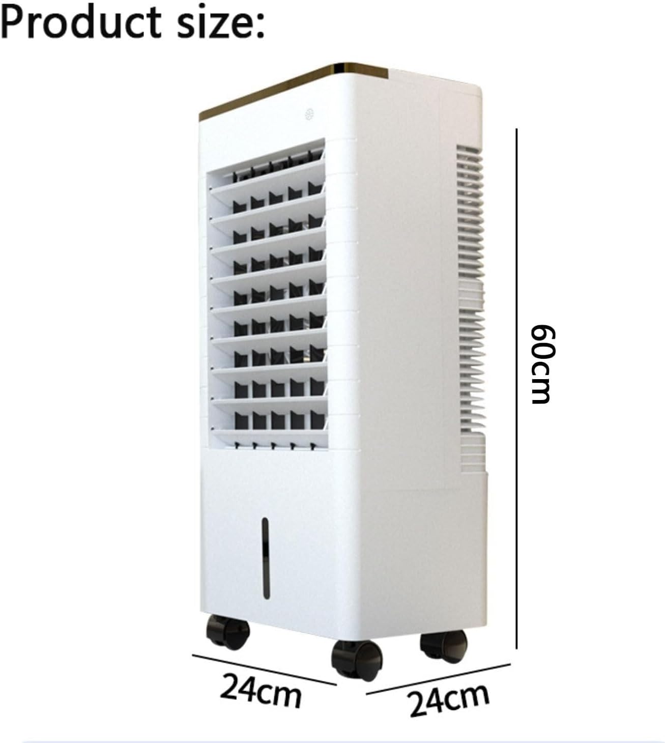 Portable Air Conditioner Evaporative Air Cooler, 3-in-1 Cooling Fan with 90° Oscillation, 12H Timer, 3 Speeds, Windowless AC for Bedroom, Office, Indoor Use