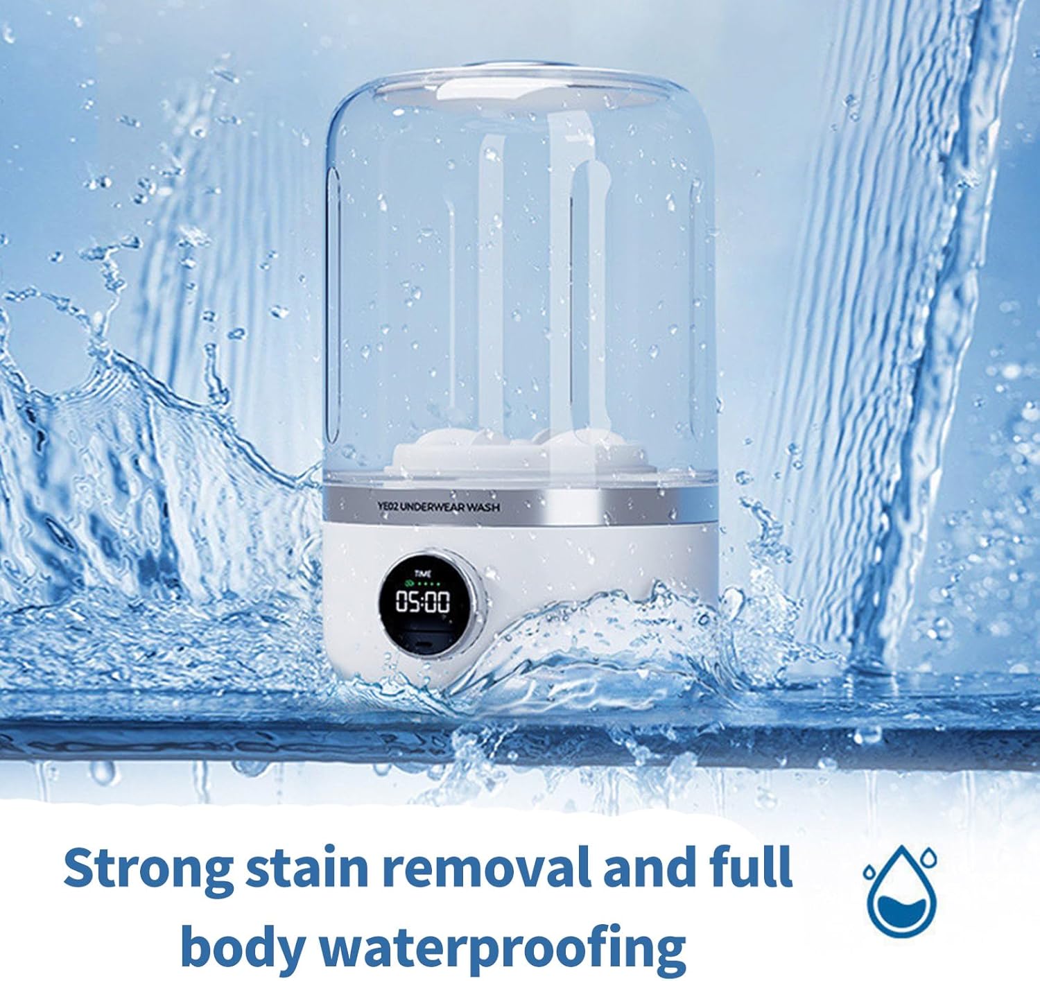 Cordless Miniature Laundry Machine Powerful Motor Lightweight Washer For Underwear Socks Small Garments Washing Machine Travel Friendly Washing Machine