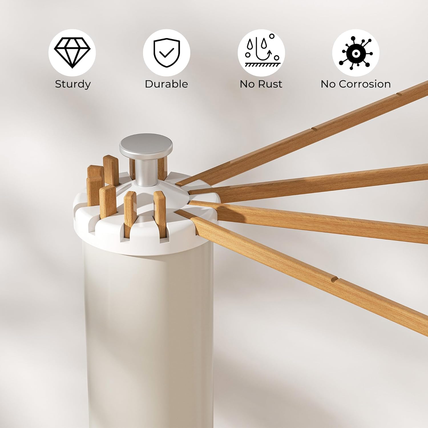 Tripod Clothes Drying Rack, Garment Rack Portable and Foldable Space Saving Laundry Drying Rack - Dryer Rack Clothing Floor Folding Balcony Bedroom Household