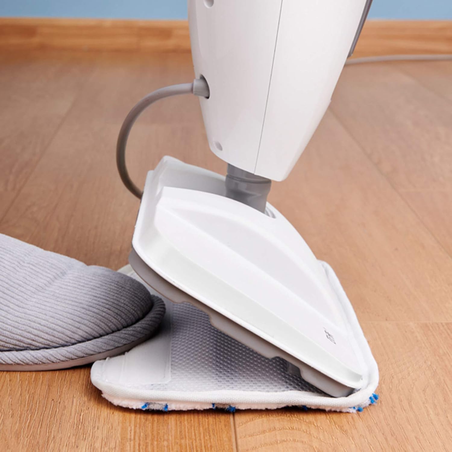 Multifunctional Steam Cleaning Electric Mop Scrub Mop High Temperature Cleaner Sweeping Mopping Two-in-One Rechargeable Floor Scrub Mop White