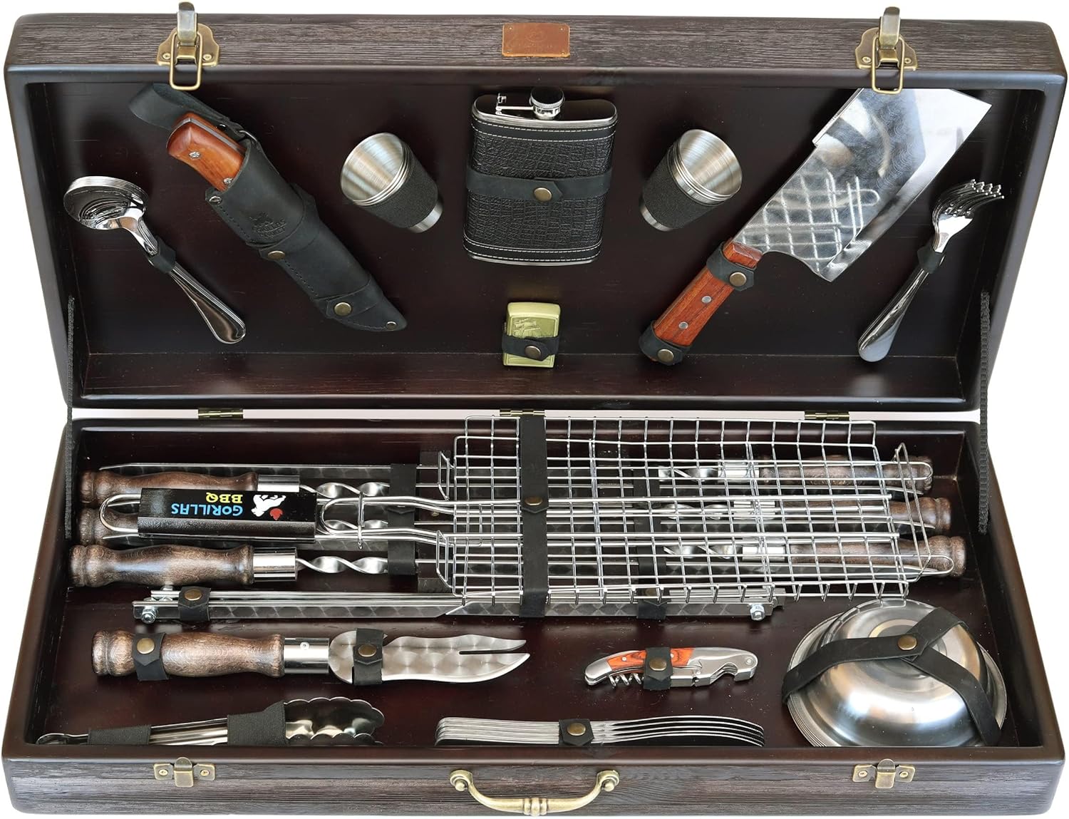 Barbeque Grill Accessories for Outdoor Cooking - Utensils Set for BBQ - Premium Barbecue Tool Sets - Outdoor Grilling Gear - BBQ Supplies with Case Odin