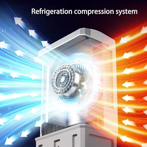 3 in 1 Evaporative Air Cooler, Portable Swamp Cooler with 3 Speeds and Ice Packs, Portable Air Conditioner for Factory Office Room(60 * 40 * 120cm)