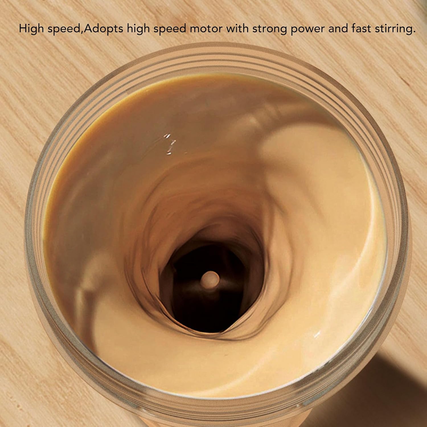 500mah Electric Mixer Cup Quiet Portable Plastic Leak Proof Electric Shaker Bottle with Smart Blending System, Mix Milk and Protein with 30s Shake for