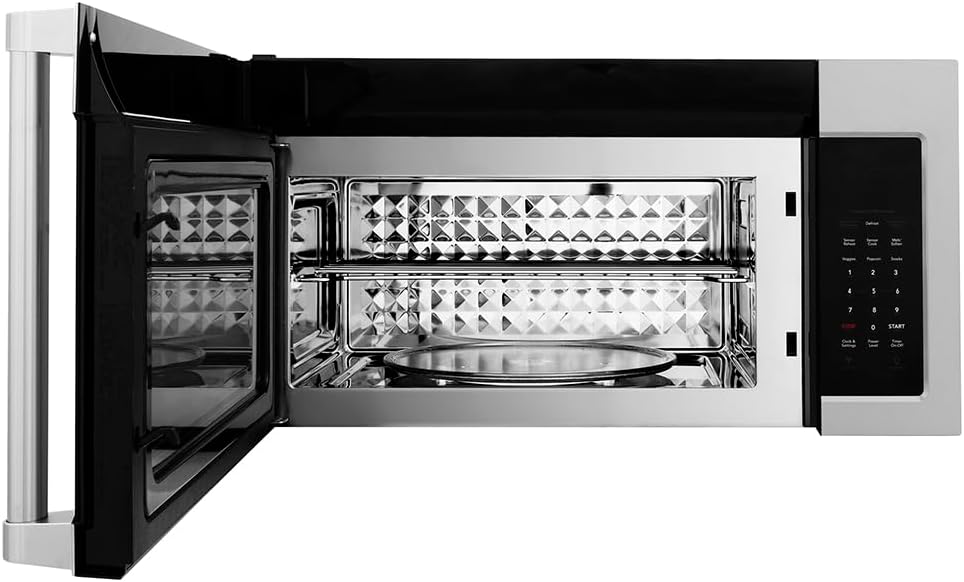 ZLINE Over the Range Convection Microwave Oven in Stainless Steel with Traditional Handle and Sensor Cooking