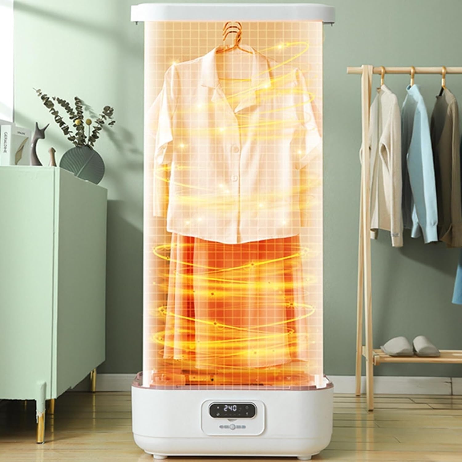 Drying Clothes Care Machine, Household Small Quick-Drying Foldable Dryer, Fully Automatic Steam Ironing Dryer