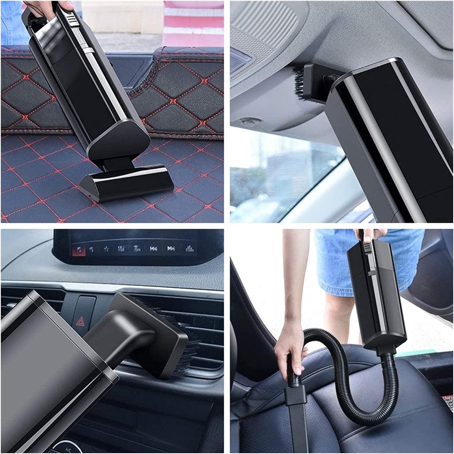 Car Vacuum Cleaner Portable Cordless Handheld Fast Charge High Power Rechargeable 4000Pa Vacuum for Home/Office/Car Cleaning (Color : A) (B)