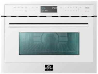 FORNO Oliena White 30″ 1750 Watt Compact Oven & 1000 Watt Microwave, 1.6 cu. ft