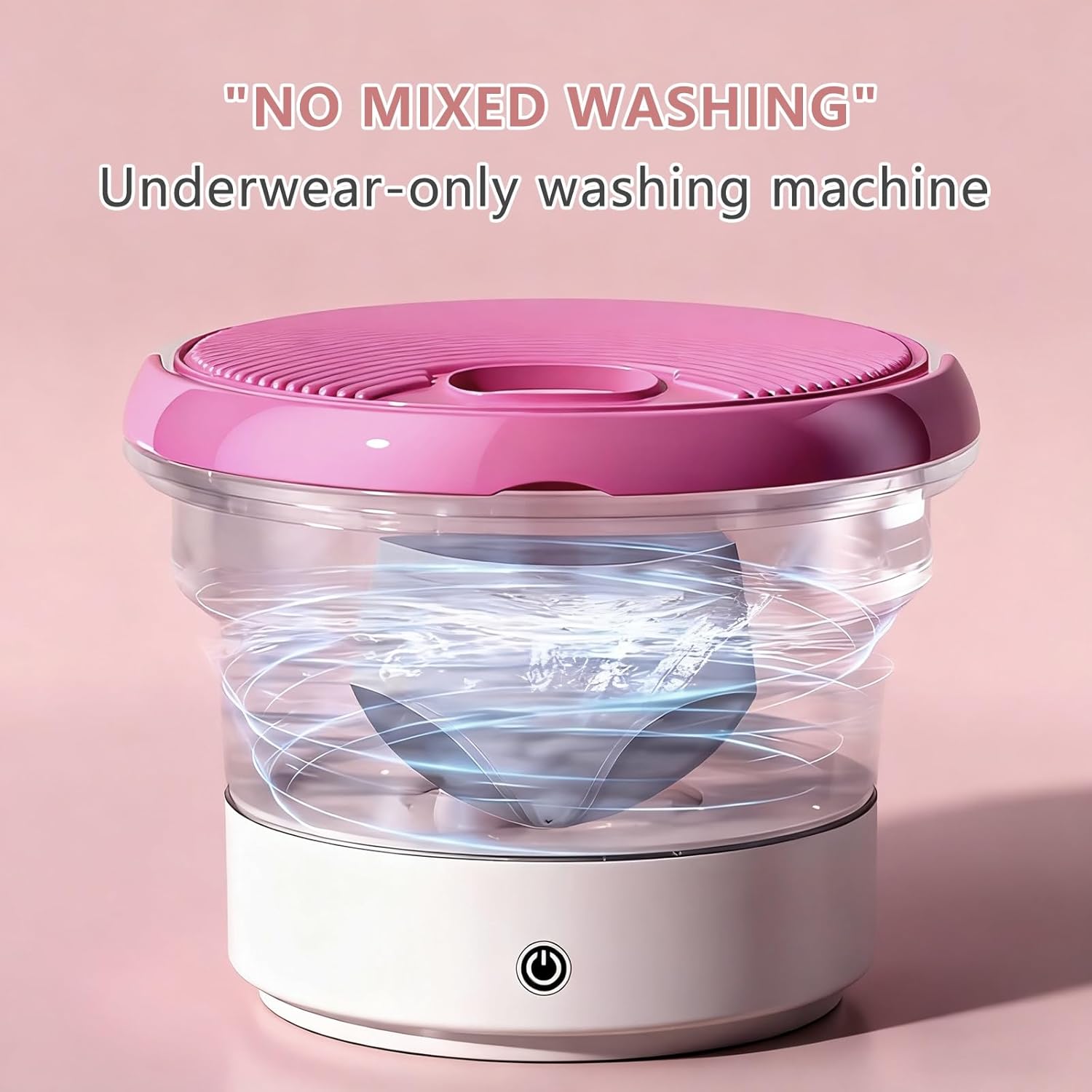 8.5L Foldable Portable mini Washing Machine Compact Washer with Spin Dryer Portable Washer for Underwear Socks Ideal for Travel rv Dorm Washing Machine(Blue)