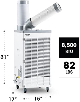 KoolBase MSC407NE Indoor Outdoor Mobile Spot Cooler, Portable Air Conditioner, 8,500BTU, R410A Refrigerant