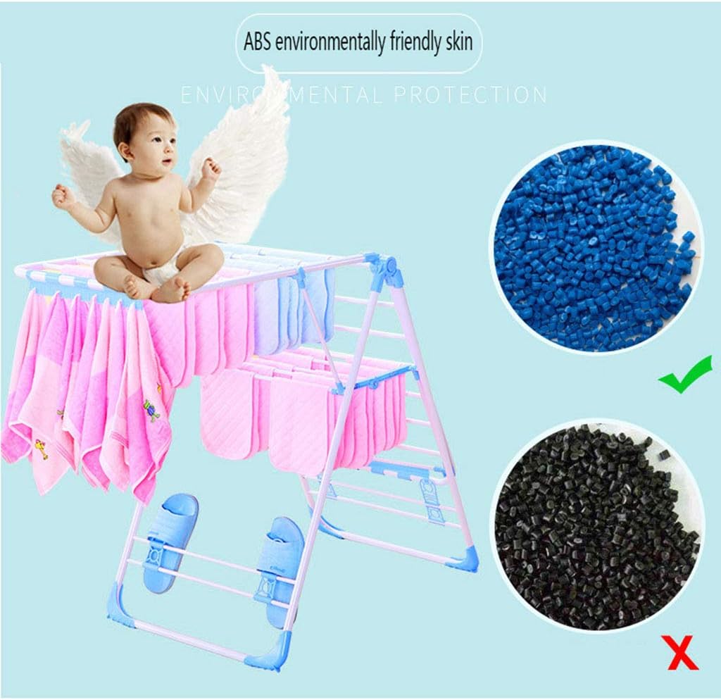 Laundry Rack, Airer-T-Model Foldable Clothes Airer, Clothes Airer Maximum Loading Capacity 50 Kg