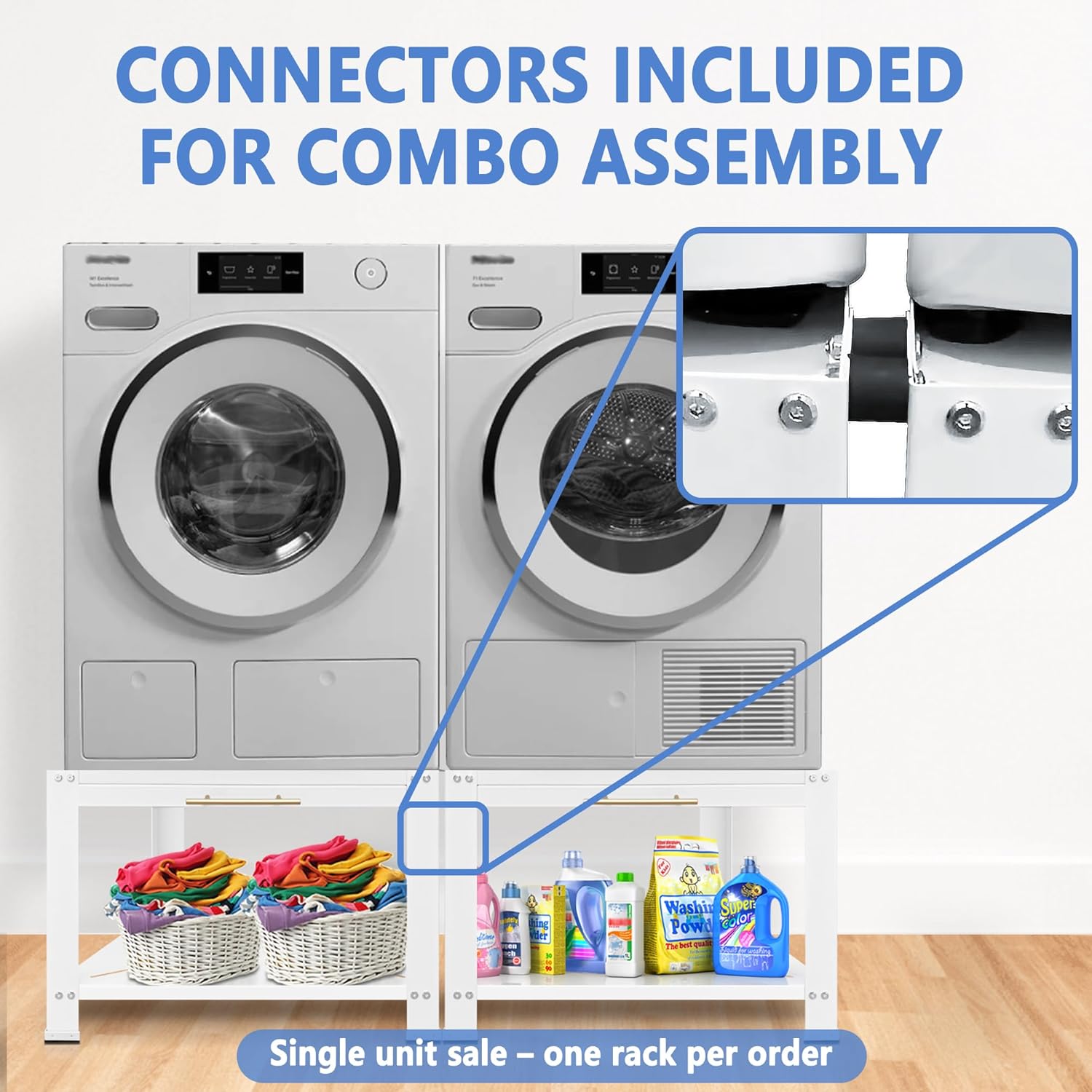 Royxen Washer and Dryer Pedestals Heavy Duty Metal Laundry Pedestal 29