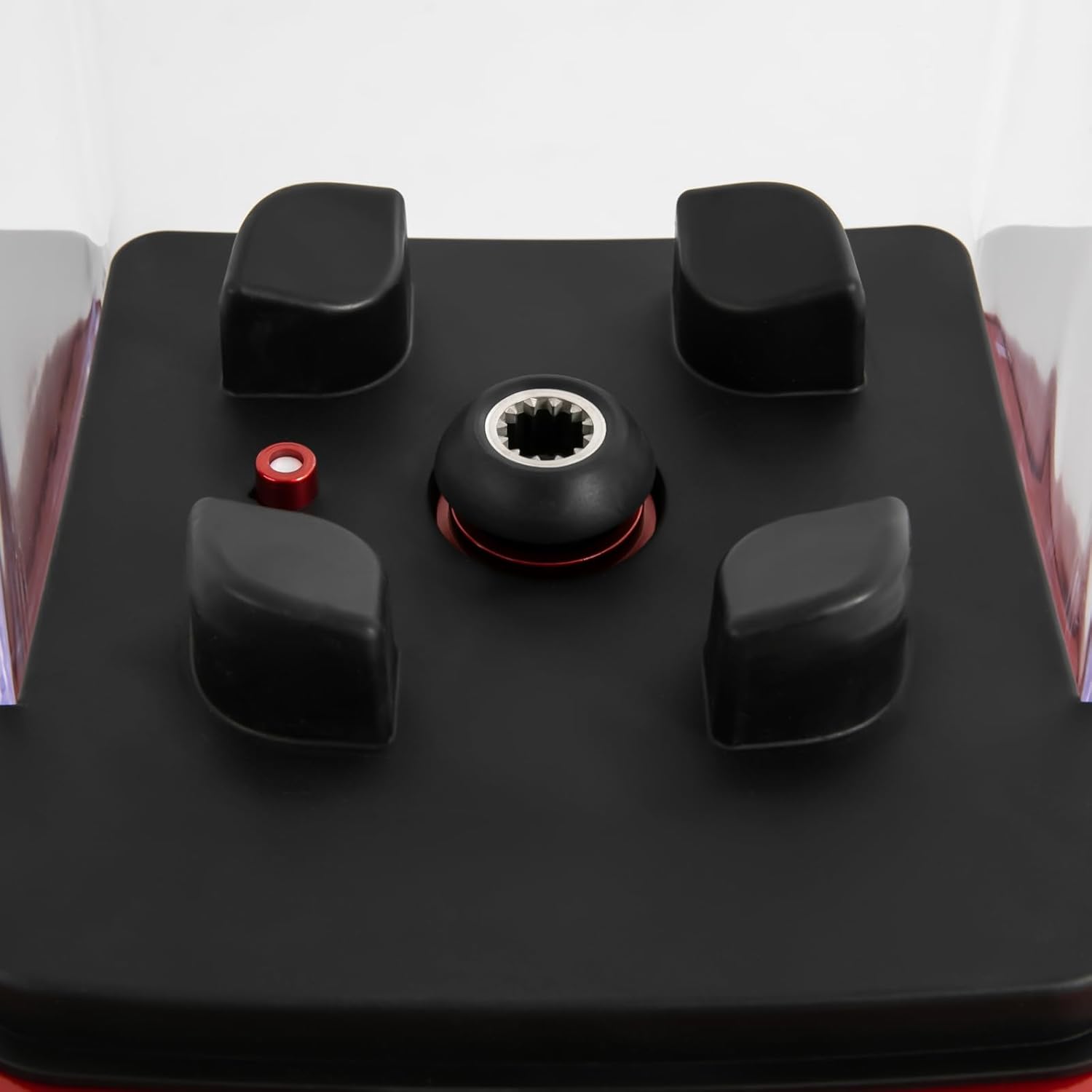 Professional Smoothie Machine 2.2L/74.4oz Commercial Blender for Smoothies & Frozen Drinks with Stainless Steel Blades And Soundproof Cover Stand Mixer for Restaurant Bar Party (Red)