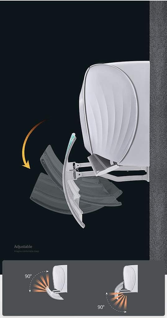 Air Conditioner Deflector, Wall-mounted Universal Cold Wind Deflector for Home/Office, 90X27cm
